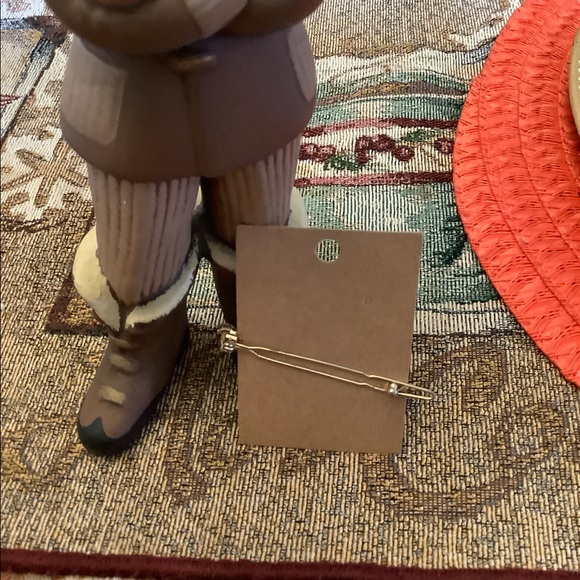 Vintage hair clip with pink stones floral pattern gold clip very pretty. - Picture 8 of 8